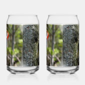 Roodbuikspecht Blikvorm Glas (Rechts)