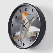 Roodbuikspecht schilderij originele vogelkunst (Hoek)