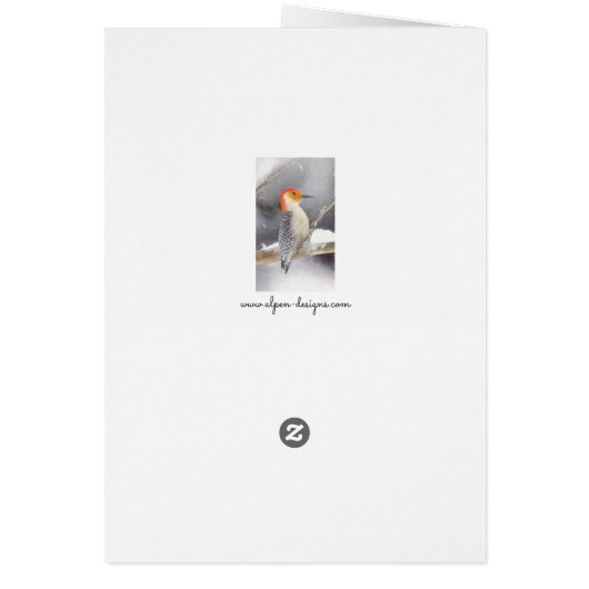 Roodbuikspecht schilderij originele vogelkunst (Achterkant)