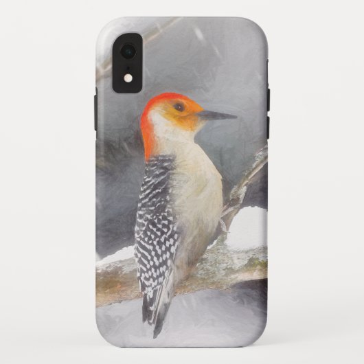 Roodbuikspecht schilderij originele vogelkunst Case-Mate iPhone case (Achterkant)