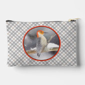 Roodbuikspecht schilderij originele vogelkunst etui (Achterkant)