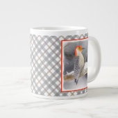 Roodbuikspecht schilderij originele vogelkunst grote koffiekop (Voorkant rechts)