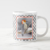 Roodbuikspecht schilderij originele vogelkunst grote koffiekop (Rechts)