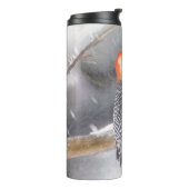 Roodbuikspecht schilderij originele vogelkunst thermosbeker (Gedraaid links)