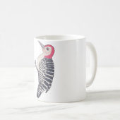 Roodbuikspecht vogelsoorten kunst koffiemok (Voorkant rechts)