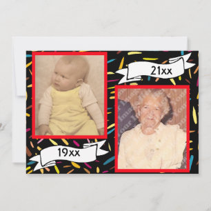 Roodbundel Letter 80th Birthday Celebration Kaart