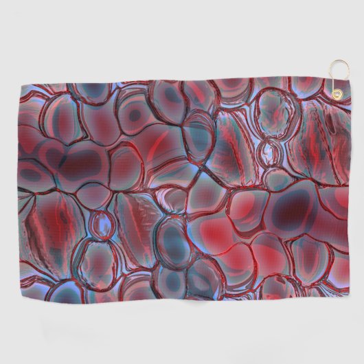 Roodcelweefsel met zachte lichte flap of opgepompt golfhanddoek (Horizontaal)