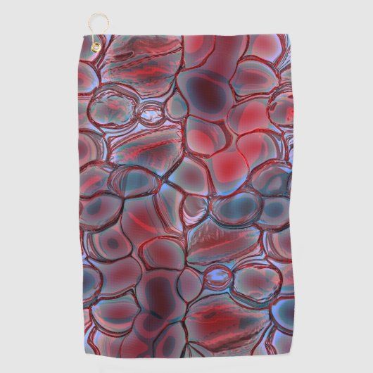 Roodcelweefsel met zachte lichte flap of opgepompt golfhanddoek (Voorkant)