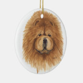 Roodchow-sierbloem Keramisch Ornament (Rechts)