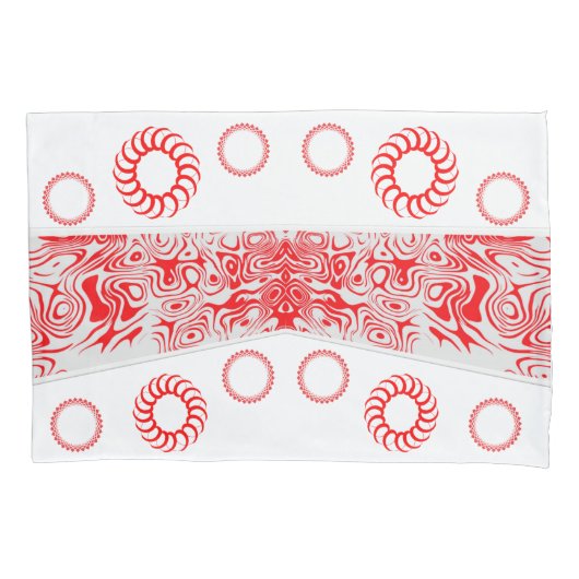 Roodcirkel Hoesje Kussensloop (Voorkant)