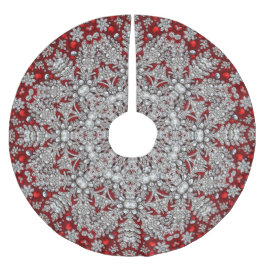 Rooddecoratieve boomrok kerstboom rok