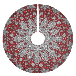 Rooddecoratieve boomrok kerstboom rok