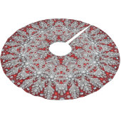 Rooddecoratieve boomrok kerstboom rok (Gekanteld)