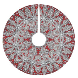 Rooddecoratieve boomrok kerstboom rok