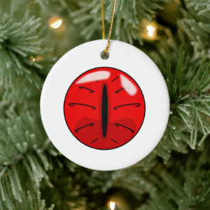 Rooddemon Cat Eye Ceramic Ornament