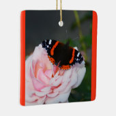 Rooddikke vlinder keramisch ornament (Rechts)