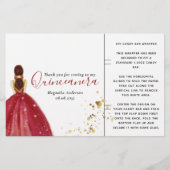 Rooddress Quinceanera Favor Snoep Bar Wrapper (Voorkant)