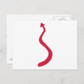 Roodduivel Briefkaart (Voorkant / Achterkant)