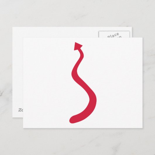 Roodduivel Briefkaart (Voorkant / Achterkant)