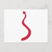 Roodduivel Briefkaart (Voorkant)