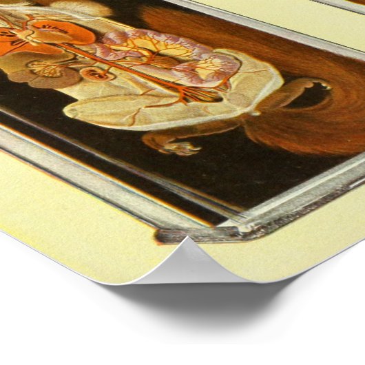 Roodeekhoorn Anatomie Veterinary Vintage Poster (Hoek)