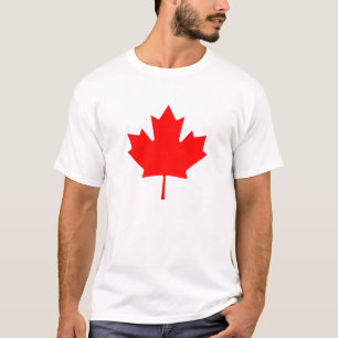 Roodesdoorbladeren van de vlag van Canada T-shirt