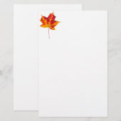 Roodesdoornblad Briefpapier (Voorkant / Achterkant)