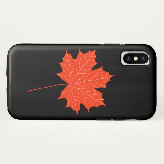 Roodesdoornblad Case-Mate iPhone Case (Achterkant (horizontaal))