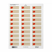 Roodesdoornblad Etiket (Full Sheet)