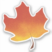 Roodesdoornblad Sticker (Voorkant)