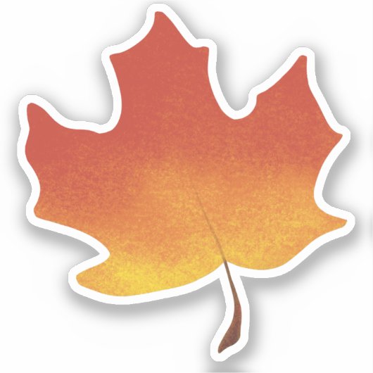 Roodesdoornblad Sticker (Voorkant)