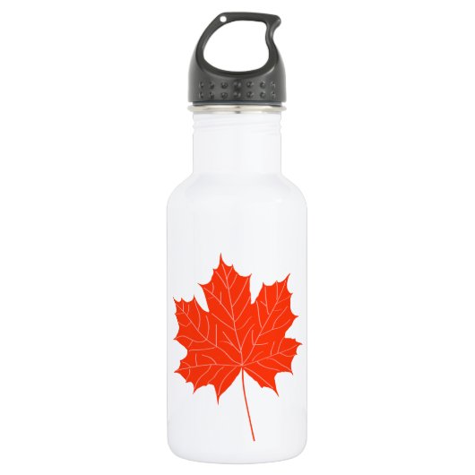 Roodesdoornblad Waterfles (Voorkant)