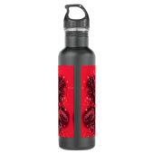 Roodflesje met roodfleswater - Sterrennacht Waterfles (Achterkant)