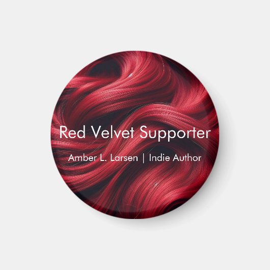 roodfluweelhaar | Amber L. Larsen Support Magneet (Voorkant)