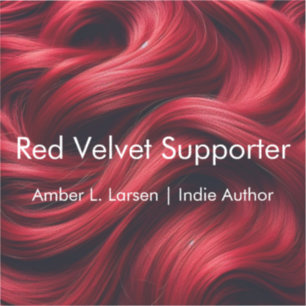 roodfluweelhaar   Amber L. Larsen Support Sticker