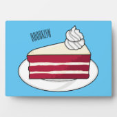 Roodfluwelen cartoon fotoplaat (voorkant)