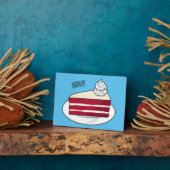 Roodfluwelen cartoon fotoplaat (Zijkant)