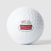 Roodfluwelen cartoon golfballen (Voorkant)