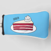 Roodfluwelen cartoon golfheadcover (Voorkant)