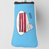Roodfluwelen cartoon golfheadcover (Draai 90)