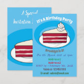 Roodfluwelen cartoon kaart (Voorkant / Achterkant)