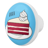 Roodfluwelen cartoon keramische knop (Rechts)