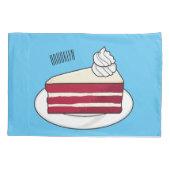 Roodfluwelen cartoon kussensloop (Achterkant)