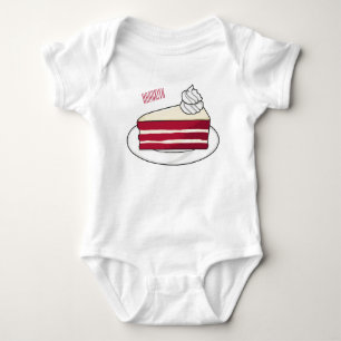 Roodfluwelen cartoon romper