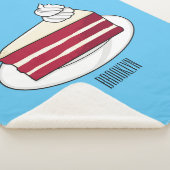 Roodfluwelen cartoon sherpa deken (3/4)