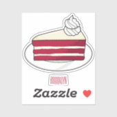 Roodfluwelen cartoon sticker (Vel)