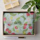 Roodframbozen, bladeren en bloemen tissuepapier (Geschenk)