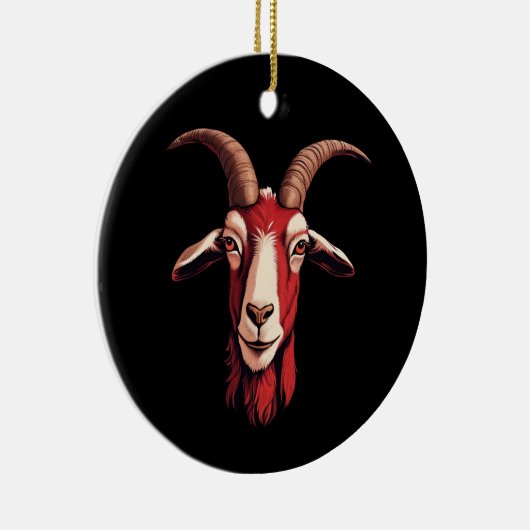 roodgeit keramisch ornament (Rechts)