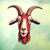 roodgeit raamsticker (Vel 3)