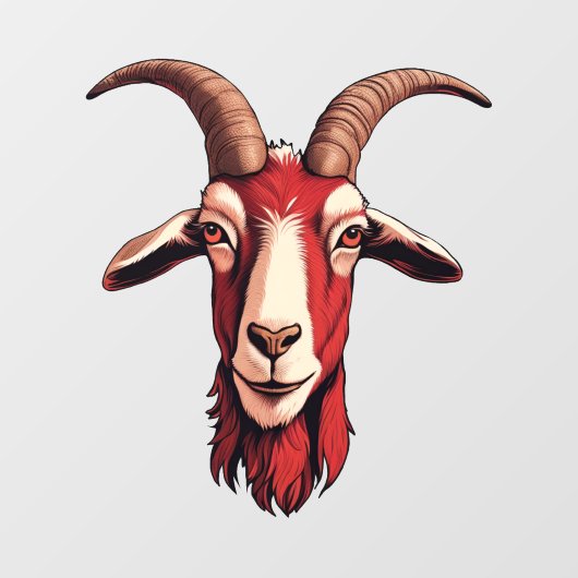 roodgeit raamsticker (Vel)